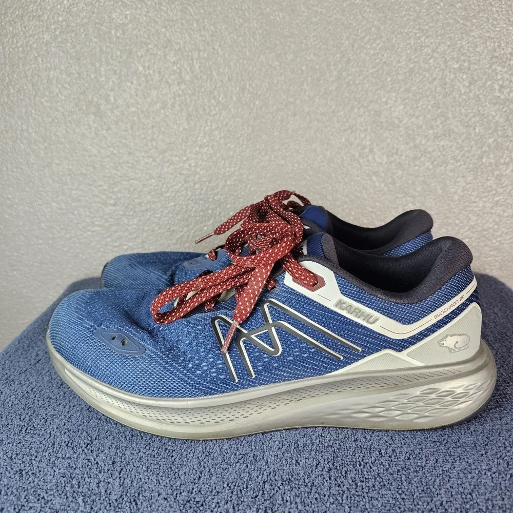 Karhu‎ Synchron 2.0 HiVo Running Shoes Size 10.5 Blue Gray Athletic Walking